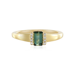 Benedito Green Tourmaline Silver Ring(Adela Silber)