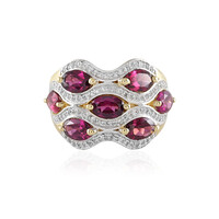 Rhodolite Silver Ring