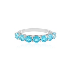 Paraiba Color Topaz Silver Ring