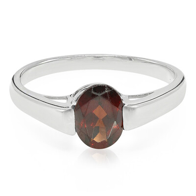 Mozambique Garnet Silver Ring