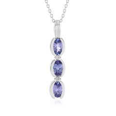 Tanzanite Silver Necklace