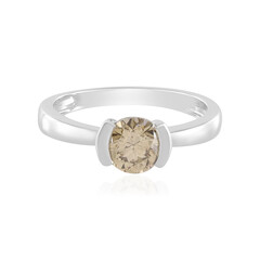 14K I2 Champagne Diamond Gold Ring