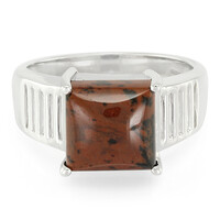 Mahogany Obsidian Silver Ring