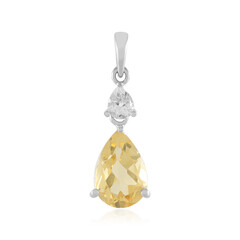 Citrine Silver Pendant