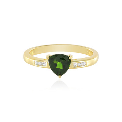 Russian Diopside Silver Ring