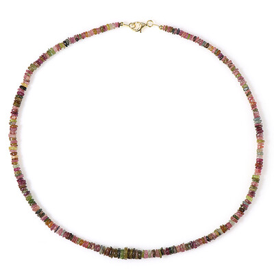 Fancy Tourmaline Silver Necklace