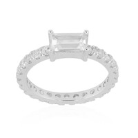 White Topaz Silver Ring