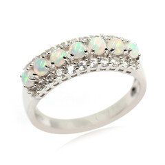 Welo Opal Silver Ring