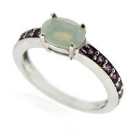 Welo Opal Silver Ring