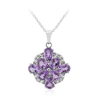 Amethyst Silver Necklace