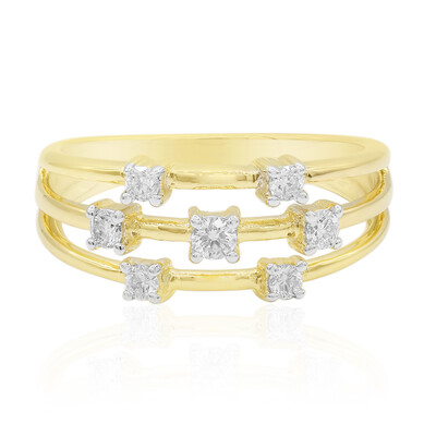 9K SI1 (G) Diamond Gold Ring (Annette)