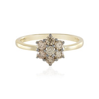 9K SI2 Champagne Diamond Gold Ring