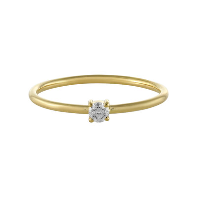 18K SI1 (H) Diamond Gold Ring