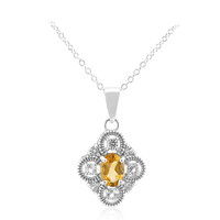 Citrine Silver Necklace