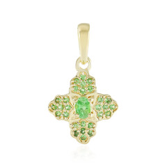 Tsavorite Silver Pendant