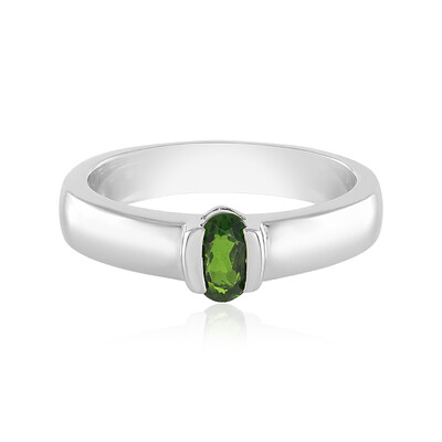 Russian Diopside Silver Ring