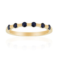 9K Blue Sapphire Gold Ring