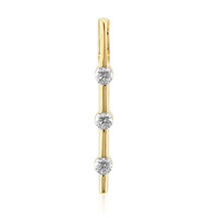 9K VVS1 (G) Diamond Gold Pendant