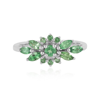 Tsavorite Silver Ring