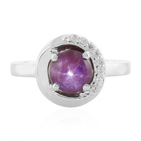 Channapatna Star Ruby Silver Ring