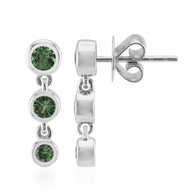 Kenya Tsavorite Silver Earrings (Pallanova)