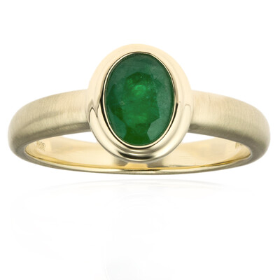 9K Brazilian Emerald Gold Ring (CUSTODANA)