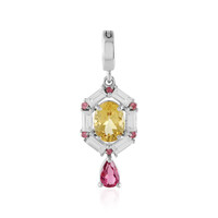 Yellow Beryl Silver Pendant