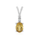 Yellow Beryl Silver Pendant