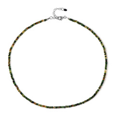 Fancy Tourmaline Silver Necklace