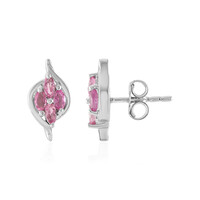 Brazilian Pink Tourmaline Silver Earrings