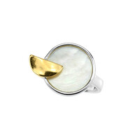 Mother of Pearl Silver Ring