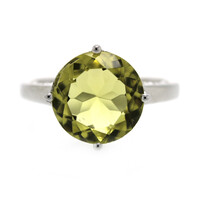 Ouro Verde Quartz Silver Ring