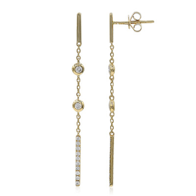 14K SI2 (H) Diamond Gold Earrings (CIRARI)