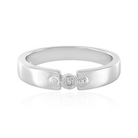 PK (J) Diamond Silver Ring