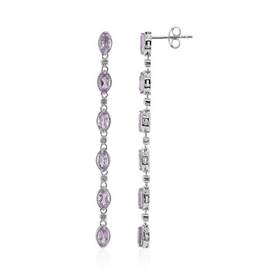 Bolivian Amethyst Silver Earrings