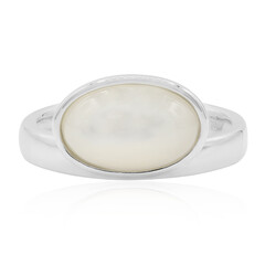 Mother of Pearl Silver Ring