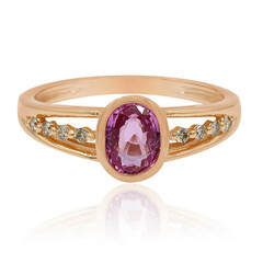 9K Pink Sapphire Gold Ring