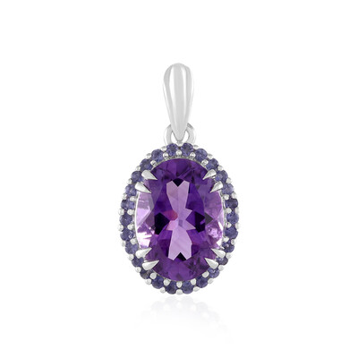 Amethyst Silver Pendant