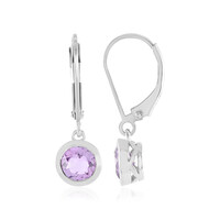 Amethyst Silver Earrings