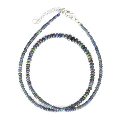 Mezezo Opal Silver Necklace