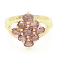 18K Unheated Padparadscha Sapphire Gold Ring (AMAYANI)