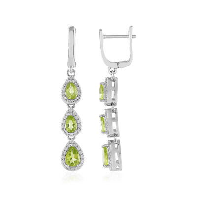 Peridot Silver Earrings