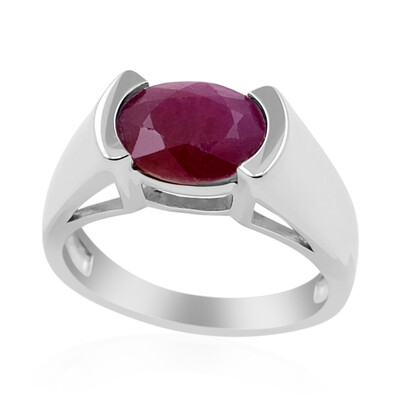 Ruby Silver Ring