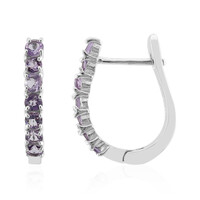 Bolivian Amethyst Silver Earrings