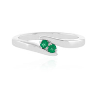 Colombian Emerald Silver Ring