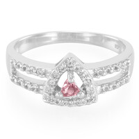 Pink Cuprian Tourmaline Silver Ring