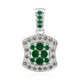 Zambian Emerald Silver Pendant (Annette classic)