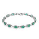 Zambian Emerald Silver Bracelet