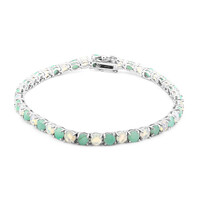 Brazilian Emerald Silver Bracelet