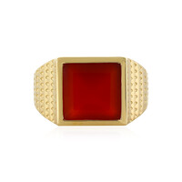 Red Onyx Silver Ring